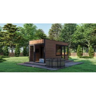 Модульний будинок лазня 6х3м Gartensauna-4 під ключ від виробника